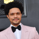 Trevor Noah arrives for the 64th Annual Grammy Awards at the MGM Grand Garden Arena in Las Vegas on April 3, 2022.